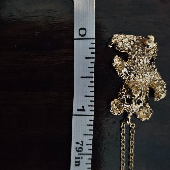 Vintage CINER Bear Necklace - Picture 4 of 6